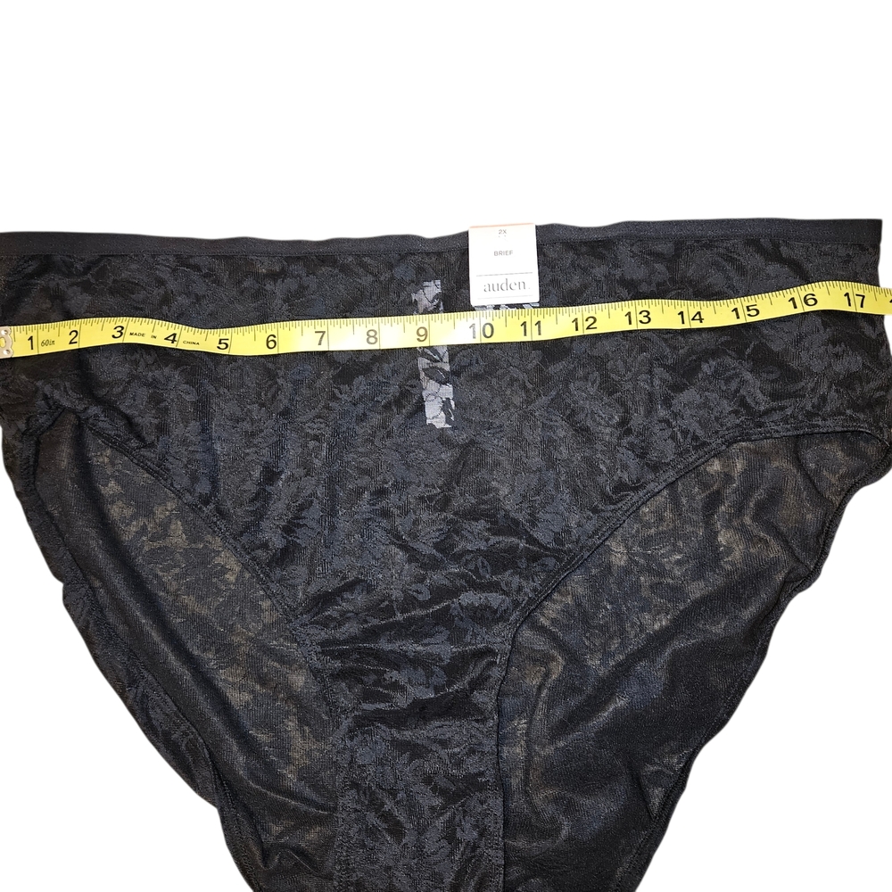 Auden Black Lace Briefs Size 2XL NWT